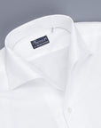 Finamore Napoli Shirt Ustica Collar Giro Inghlese White