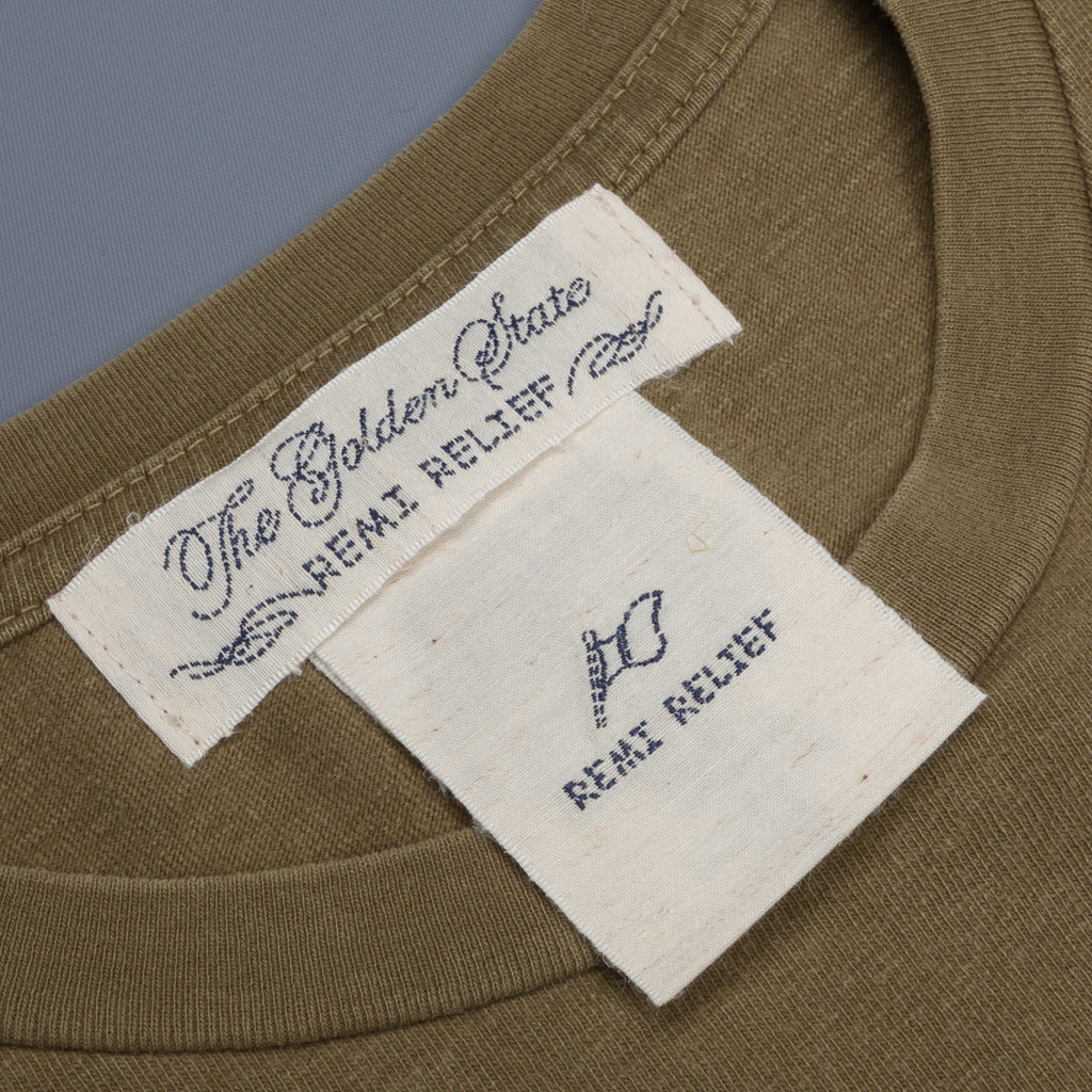 Remi Relief 16G Heavy Cotton Pocket Tee Green