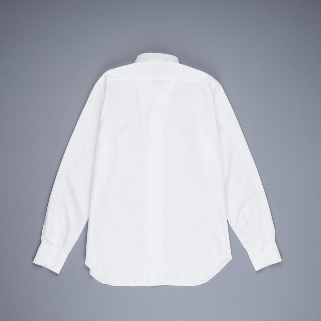 Finamore Napoli Shirt Ustica Collar Giro Inghlese White