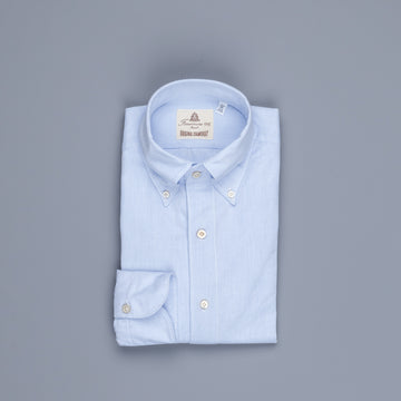Finamore Tokyo Shirt Collo Lucio Original Chambray Blu Chiaro
