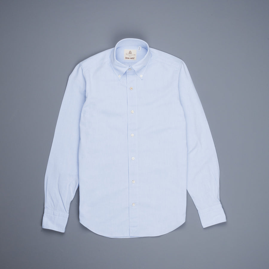 Finamore Tokyo Shirt Collo Lucio Original Chambray Blu Chiaro