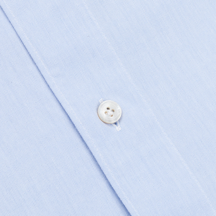 Finamore Tokyo Shirt Collo Lucio Original Chambray Blu Chiaro