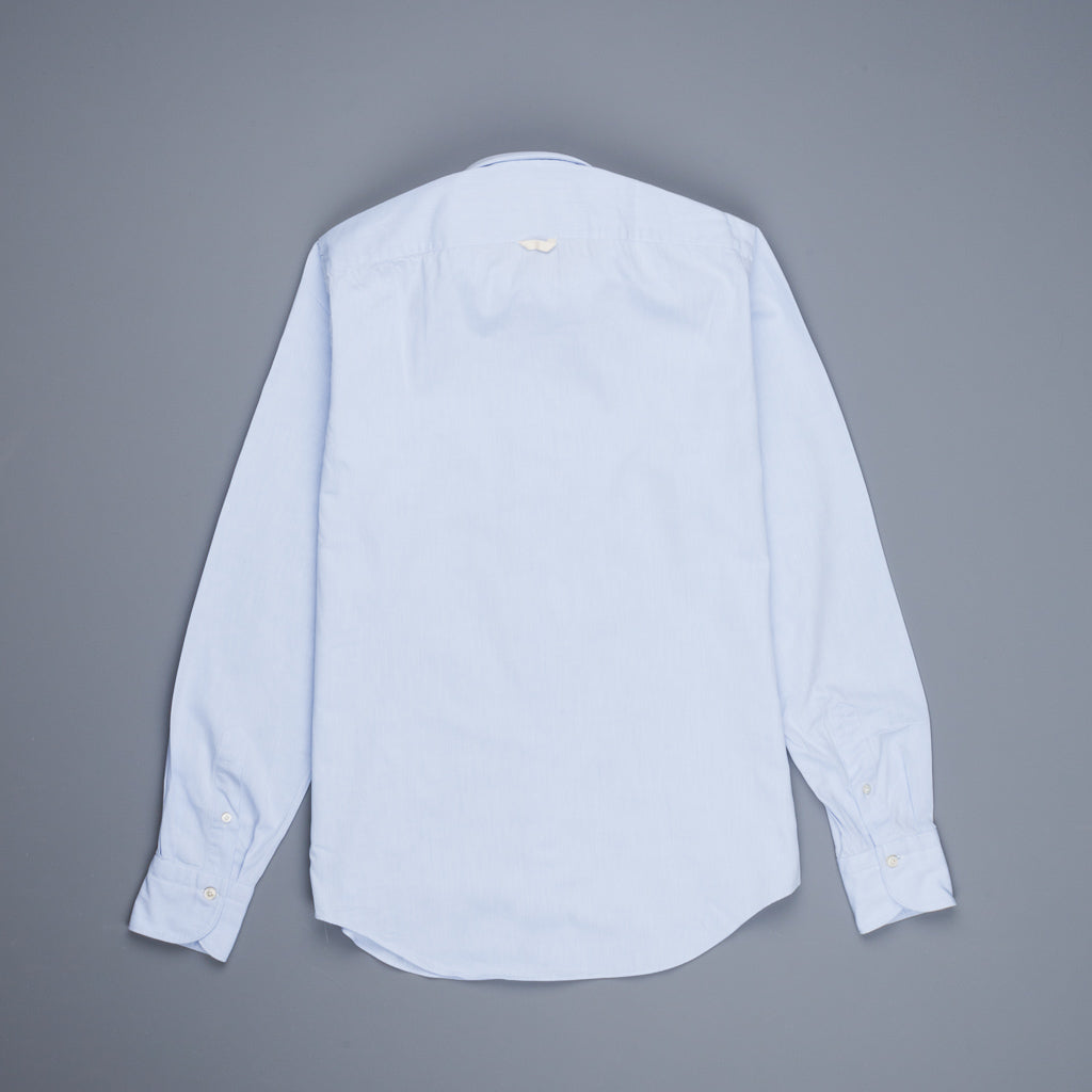 Finamore Tokyo Shirt Collo Lucio Original Chambray Blu Chiaro