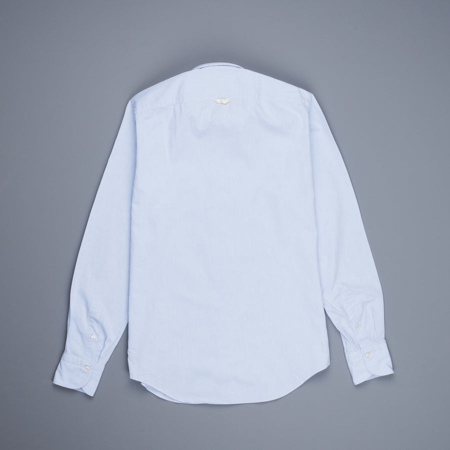 Finamore Tokyo Shirt Collo Lucio Original Chambray Blu Chiaro
