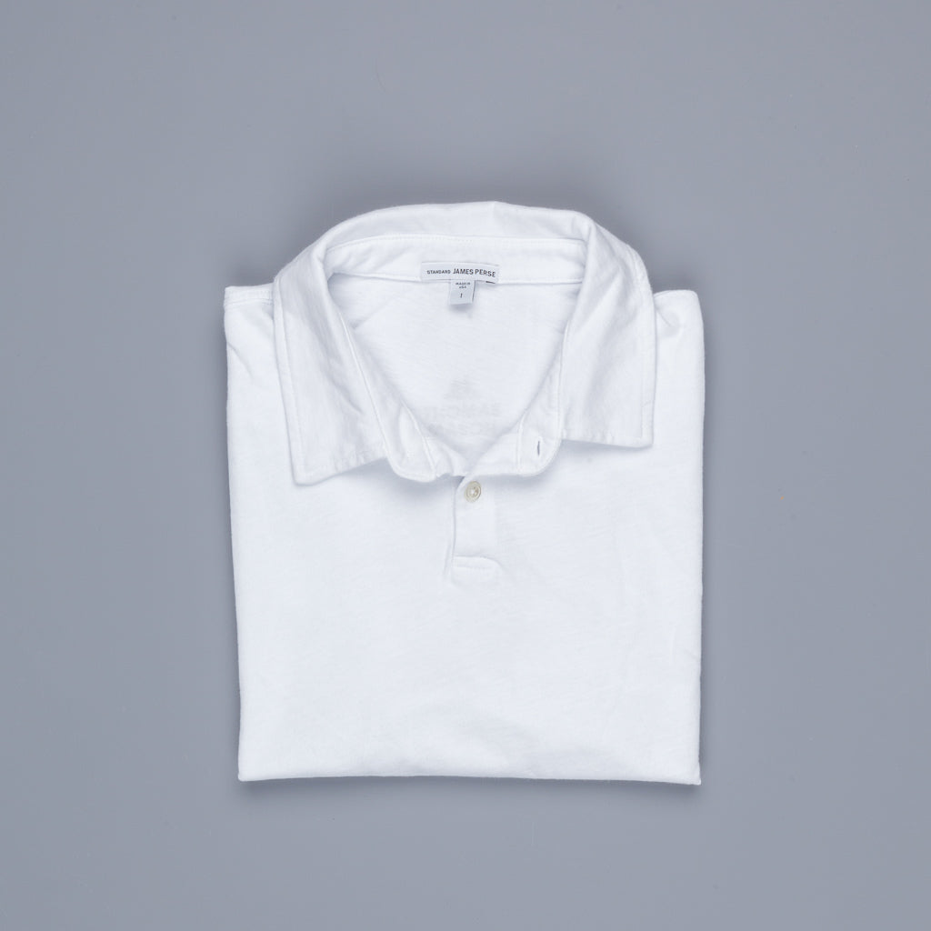 James Perse Dry Touch Jersey Polo White
