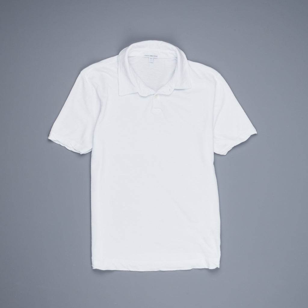 James Perse Dry Touch Jersey Polo White