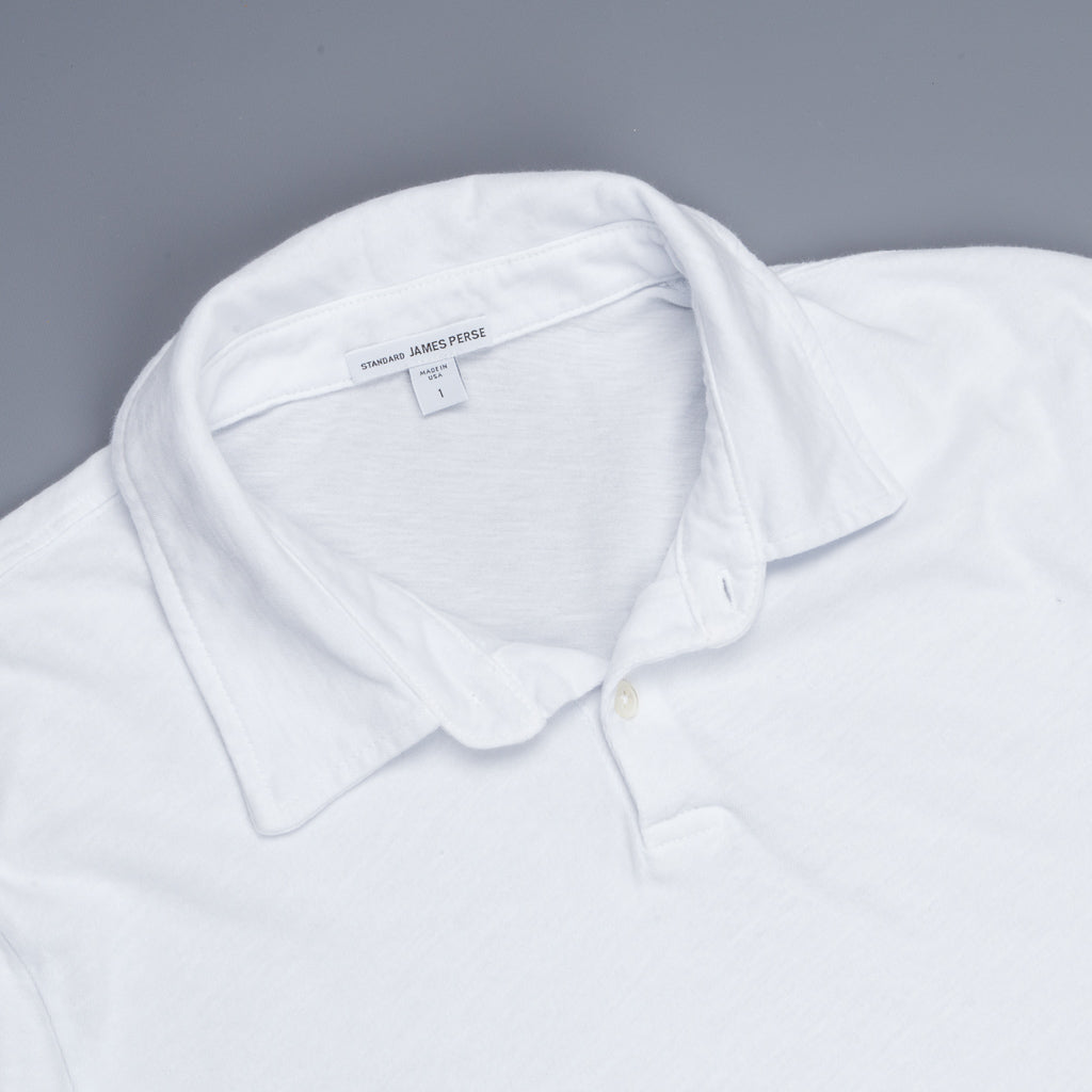 James Perse Dry Touch Jersey Polo White