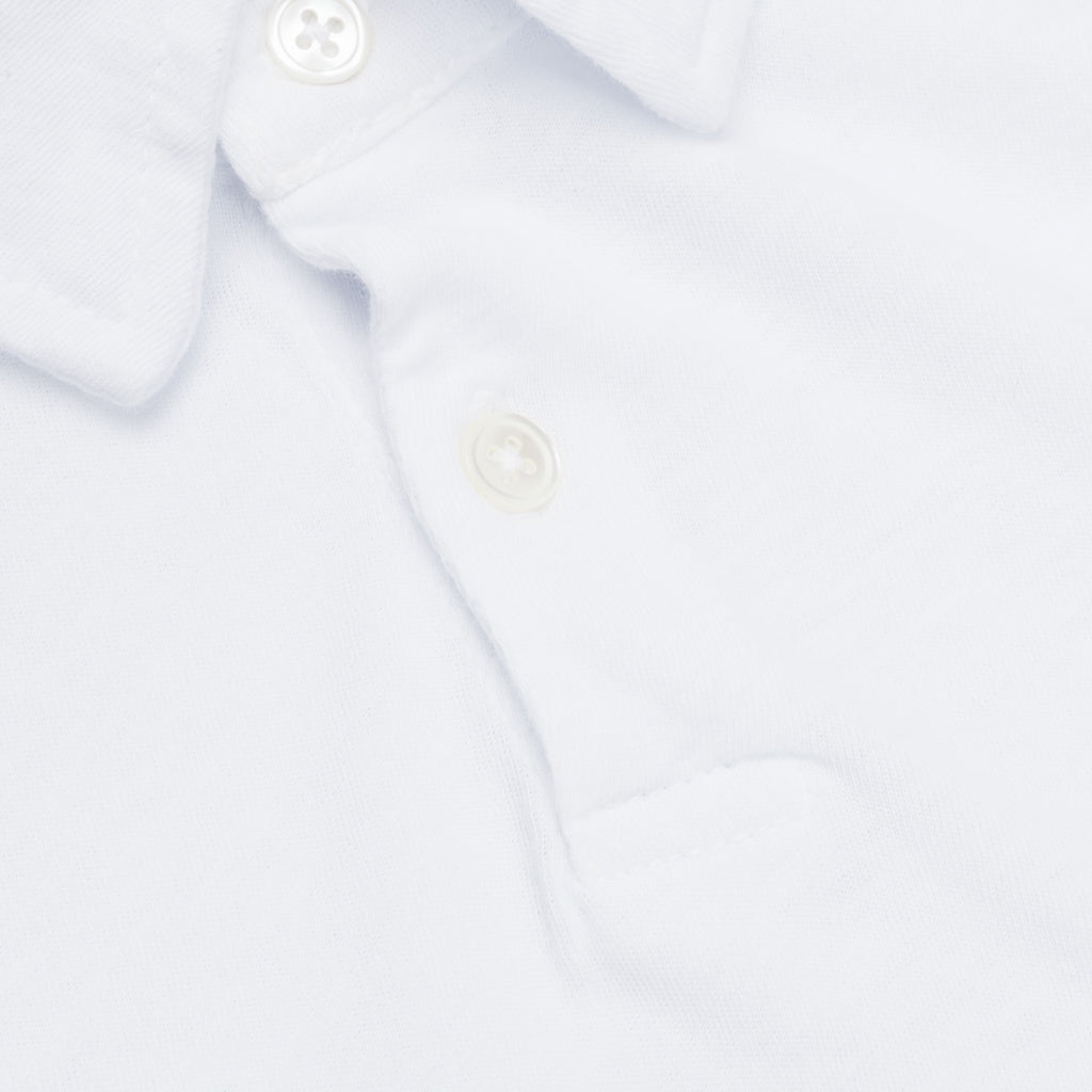 James Perse Dry Touch Jersey Polo White