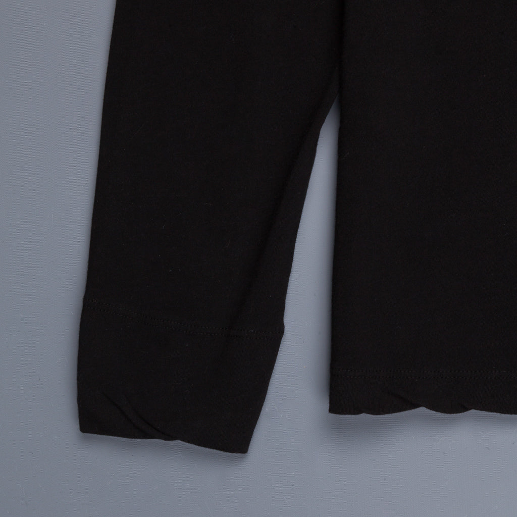James Perse Dry Touch Jersey L/S Crew Neck Black