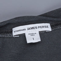 James Perse Dry Touch Jersey L/S Crew Neck Magma