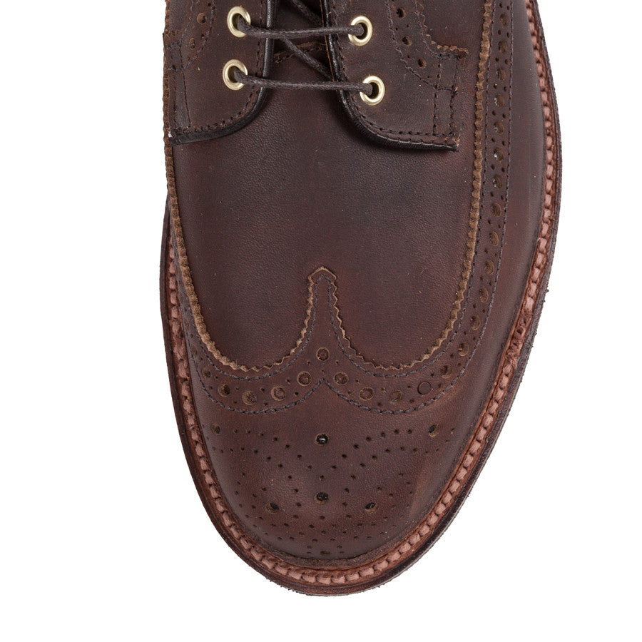Alden Dark brown Kudu longwings on crepe