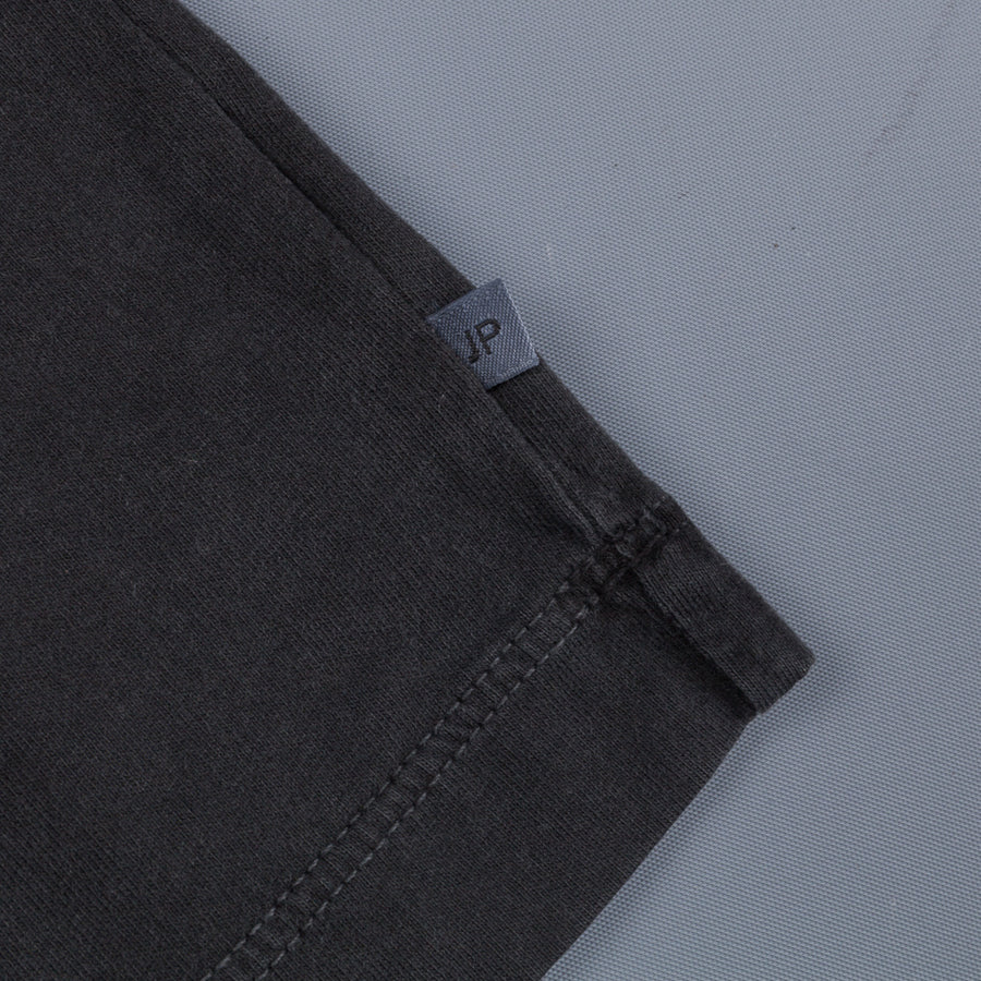 James Perse L/S Crew Neck Pocket Tee Suede Jersey Carbon