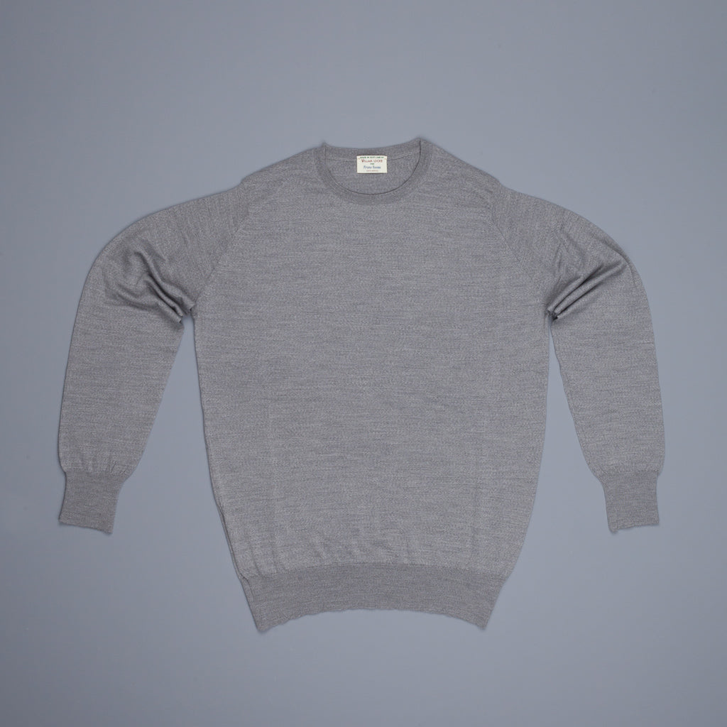 William Lockie x Frans Boone 30 gauge Loro Piana merino&#39;s Sweater Crew Neck Flannel