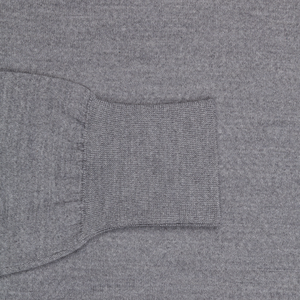 William Lockie x Frans Boone 30 gauge Loro Piana merino&#39;s Sweater Crew Neck Flannel