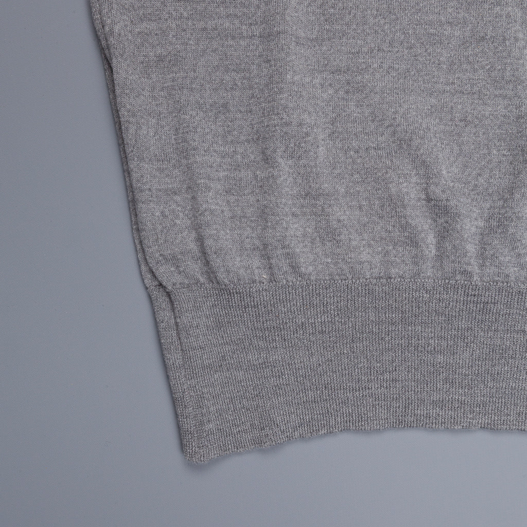 William Lockie x Frans Boone 30 gauge Loro Piana merino&#39;s Sweater Crew Neck Flannel