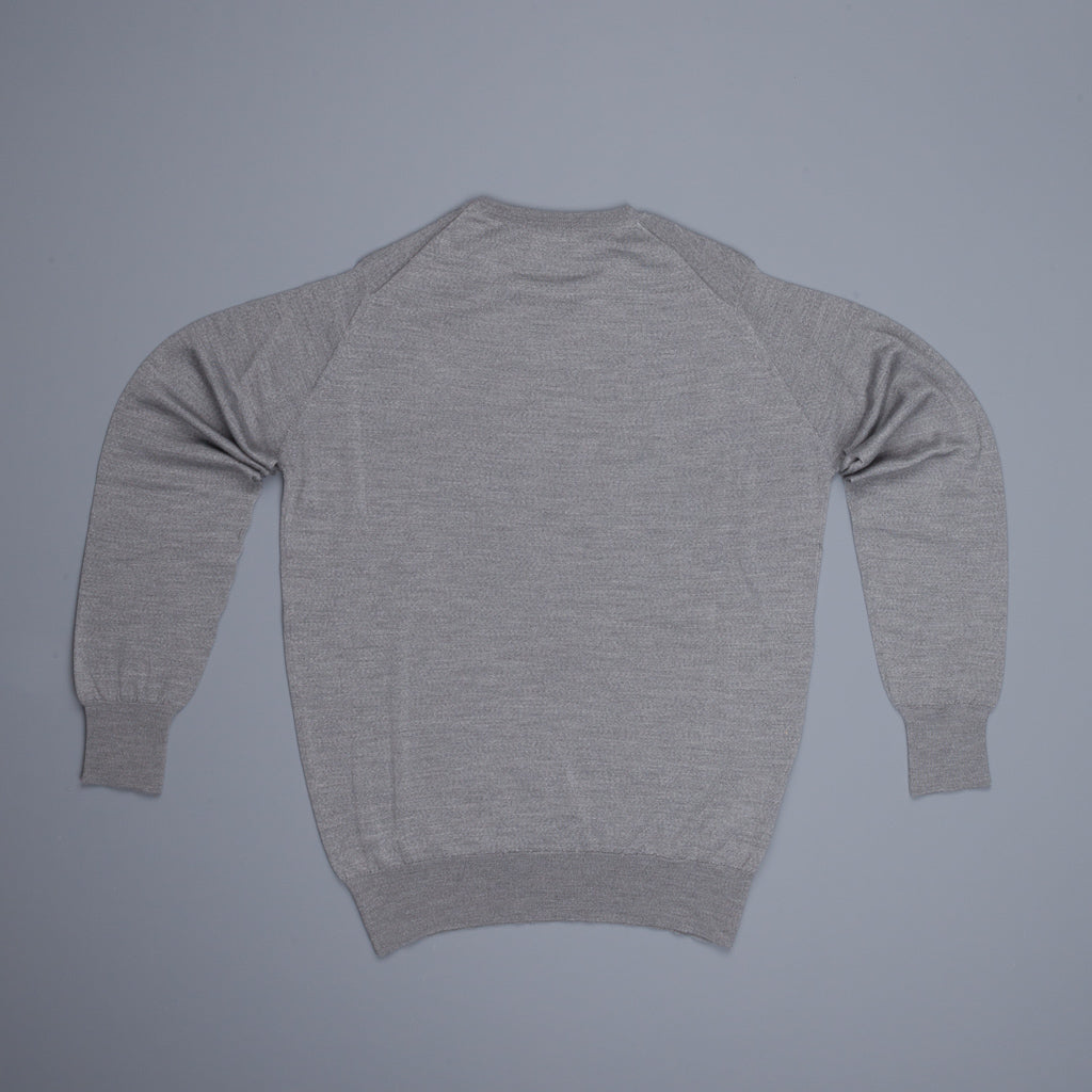William Lockie x Frans Boone 30 gauge Loro Piana merino&#39;s Sweater Crew Neck Flannel