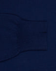 William Lockie x Frans Boone 30 gauge Loro Piana Merino's Crew Neck American Navy