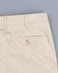 Rota Pantaloni High Rise Regular Fit Cotton Beige Medio