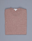 James Perse Pocket Tee Maroon Melange