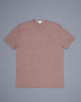 James Perse Pocket Tee Maroon Melange