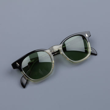 The Real McCoy's Wellington Black & White Sunglasses