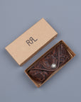 RRL Eyeglasses Case Traveler Embossed Leather