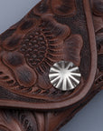 RRL Eyeglasses Case Traveler Embossed Leather