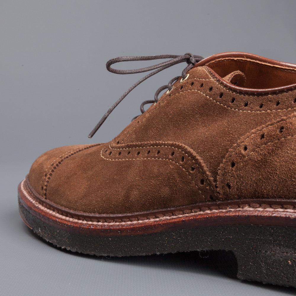 Alden x Frans Boone cap toe in snuff suede on crepe sole – Frans