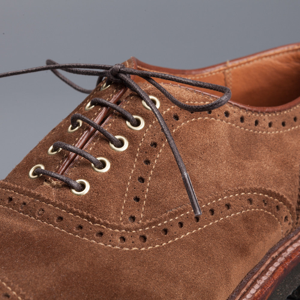 Alden x Frans Boone cap toe in snuff suede on crepe sole