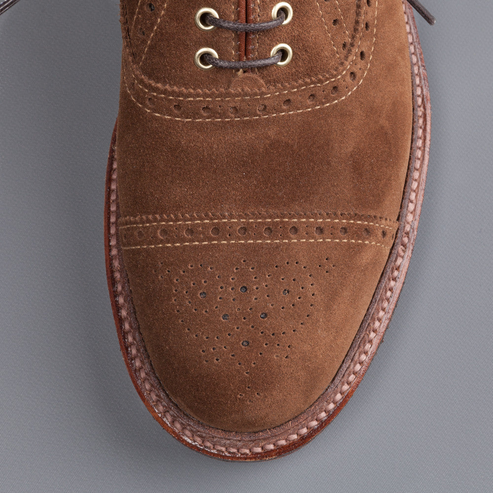 Alden x Frans Boone cap toe in snuff suede on crepe sole