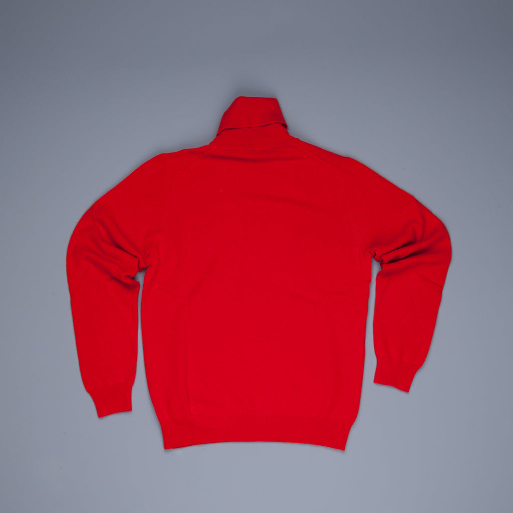 Zanone dolcevita sweater wool cashmere Rosso Vivo