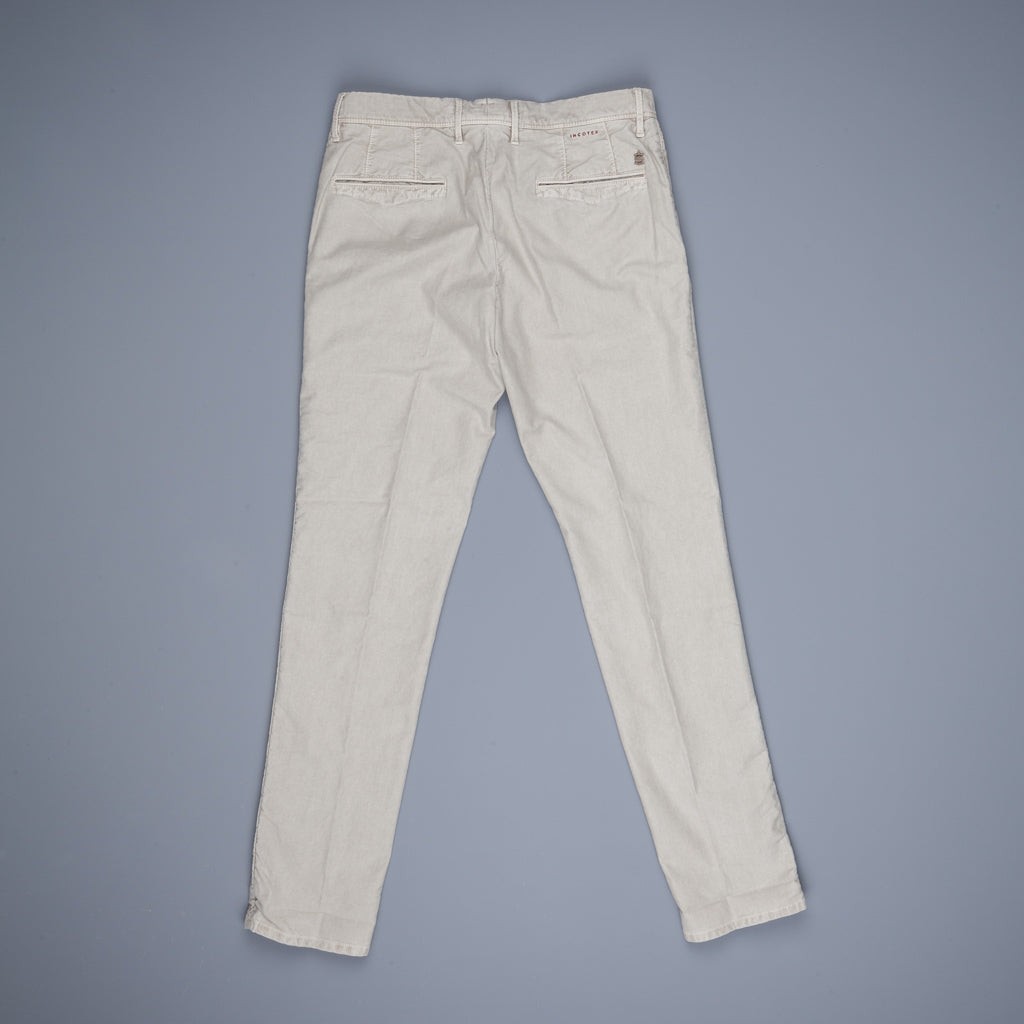 Incotex Model 100 Slim Fit Chino&#39;s &quot;Tricochino&quot; Grigio Chiaro