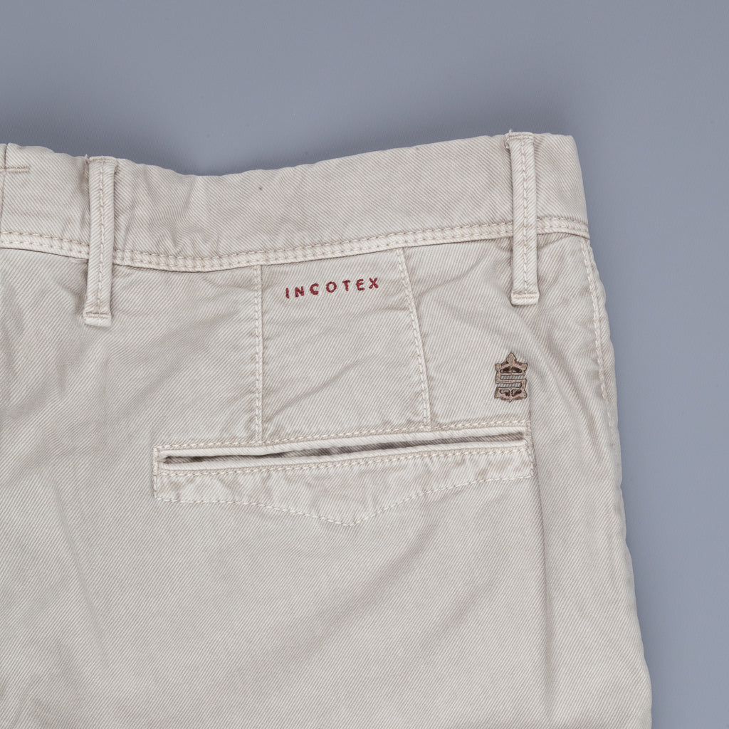 Incotex Model 100 Slim Fit Chino&#39;s &quot;Tricochino&quot; Grigio Chiaro