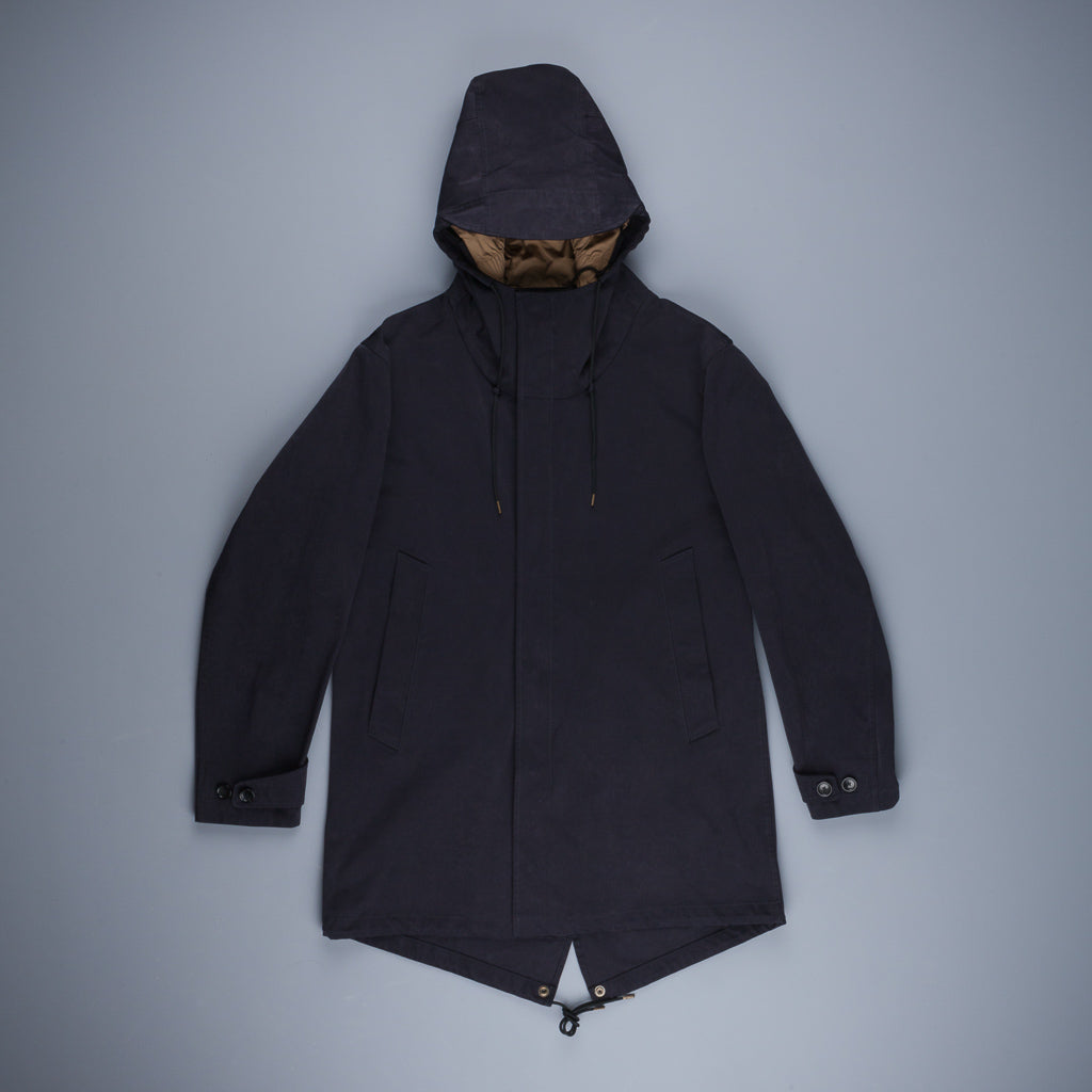 Ten C OJJ piece dyed Core Parka Navy