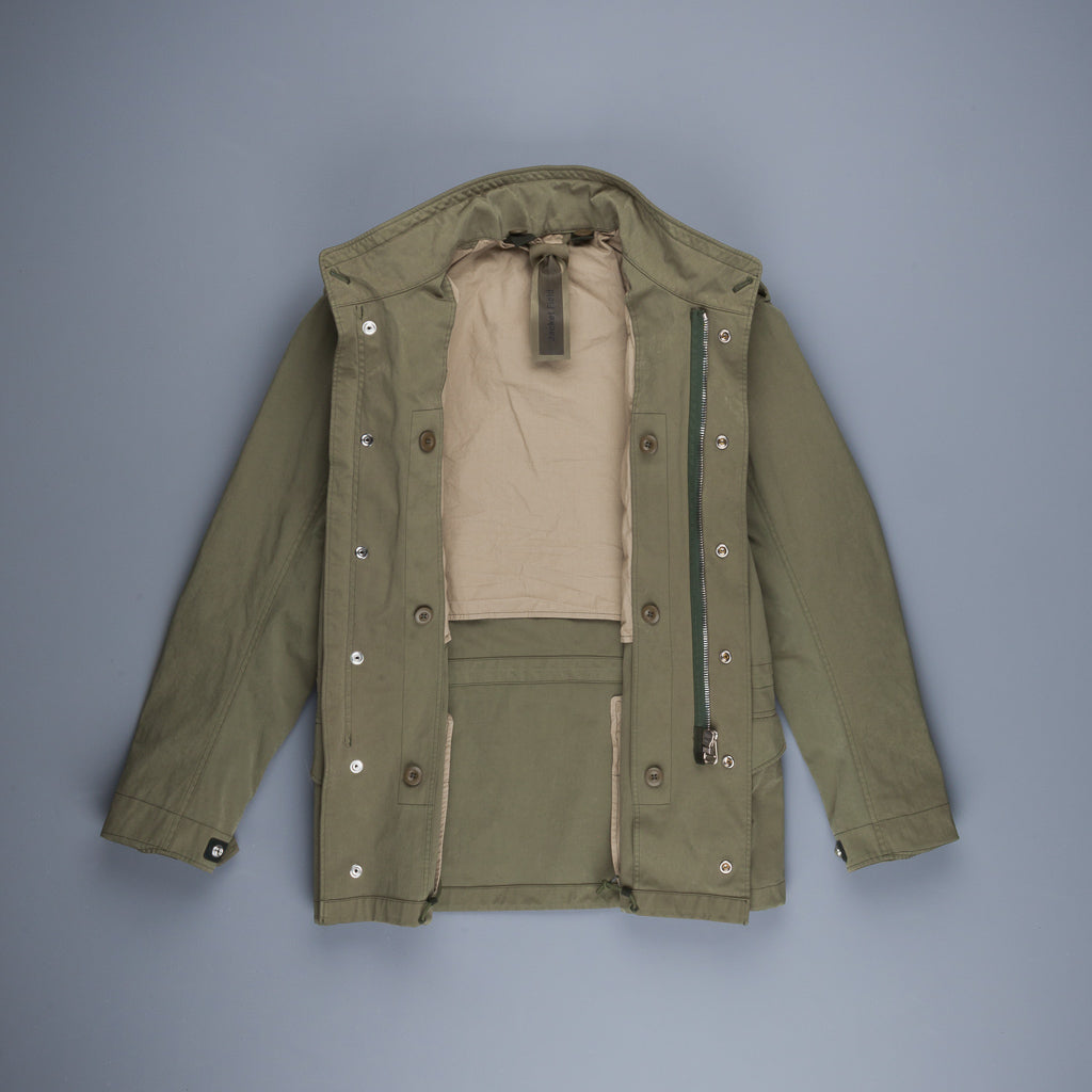 Ten C Field Jacket Garment dyed olive