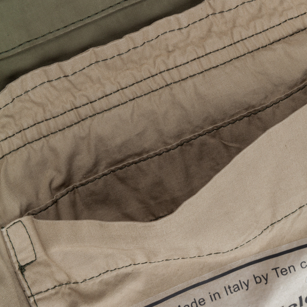 Ten C Field Jacket Garment dyed olive