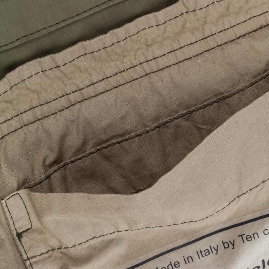 Ten C Field Jacket Garment dyed olive