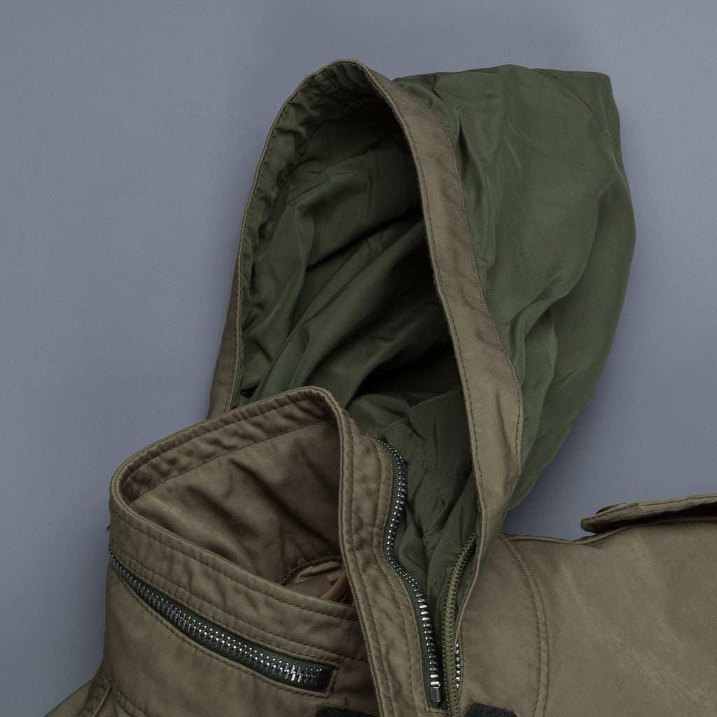 Ten C Field Jacket Garment dyed olive