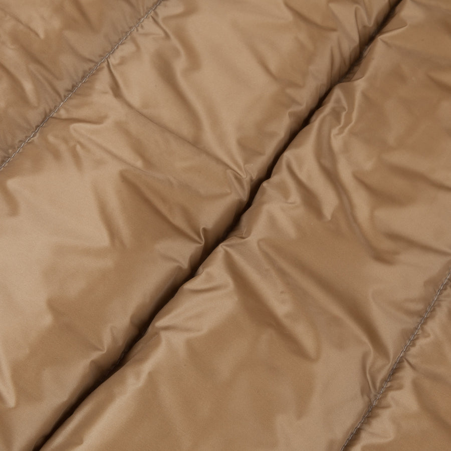 Ten C Hooded down liner with pockets Tan