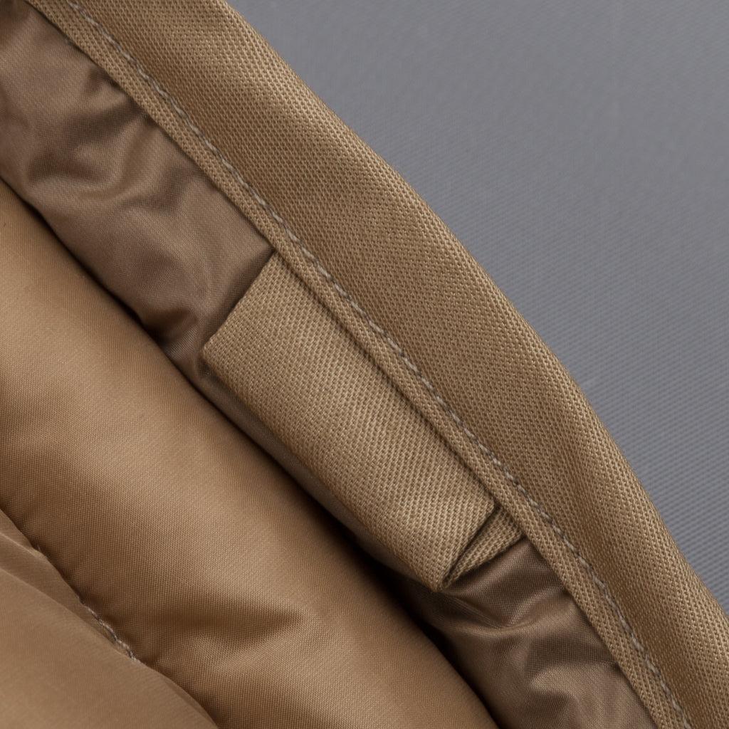 Ten C Hooded down liner with pockets Tan