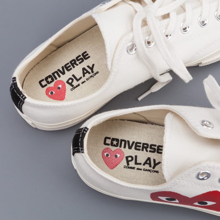 Comme des Garçons PLAY x Converse Chuck Taylor '70 low top in Beige