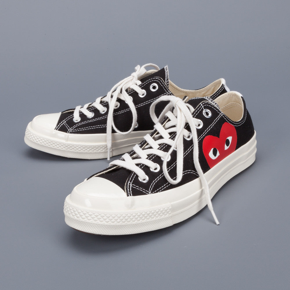 Comme des Garçons PLAY x Converse Chuck Taylor '70 low top in Black