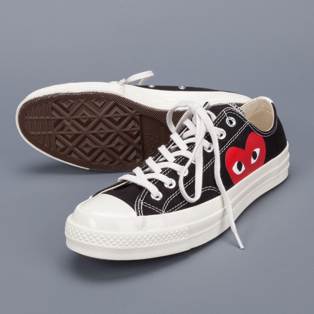 Comme des Garçons PLAY x Converse Chuck Taylor '70 low top in Black
