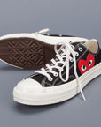 Comme des Garçons PLAY x Converse Chuck Taylor '70 low top in Black