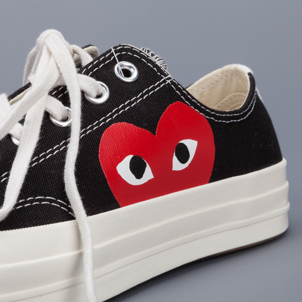 Comme des Garçons PLAY x Converse Chuck Taylor '70 low top in Black
