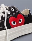 Comme des Garçons PLAY x Converse Chuck Taylor '70 low top in Black