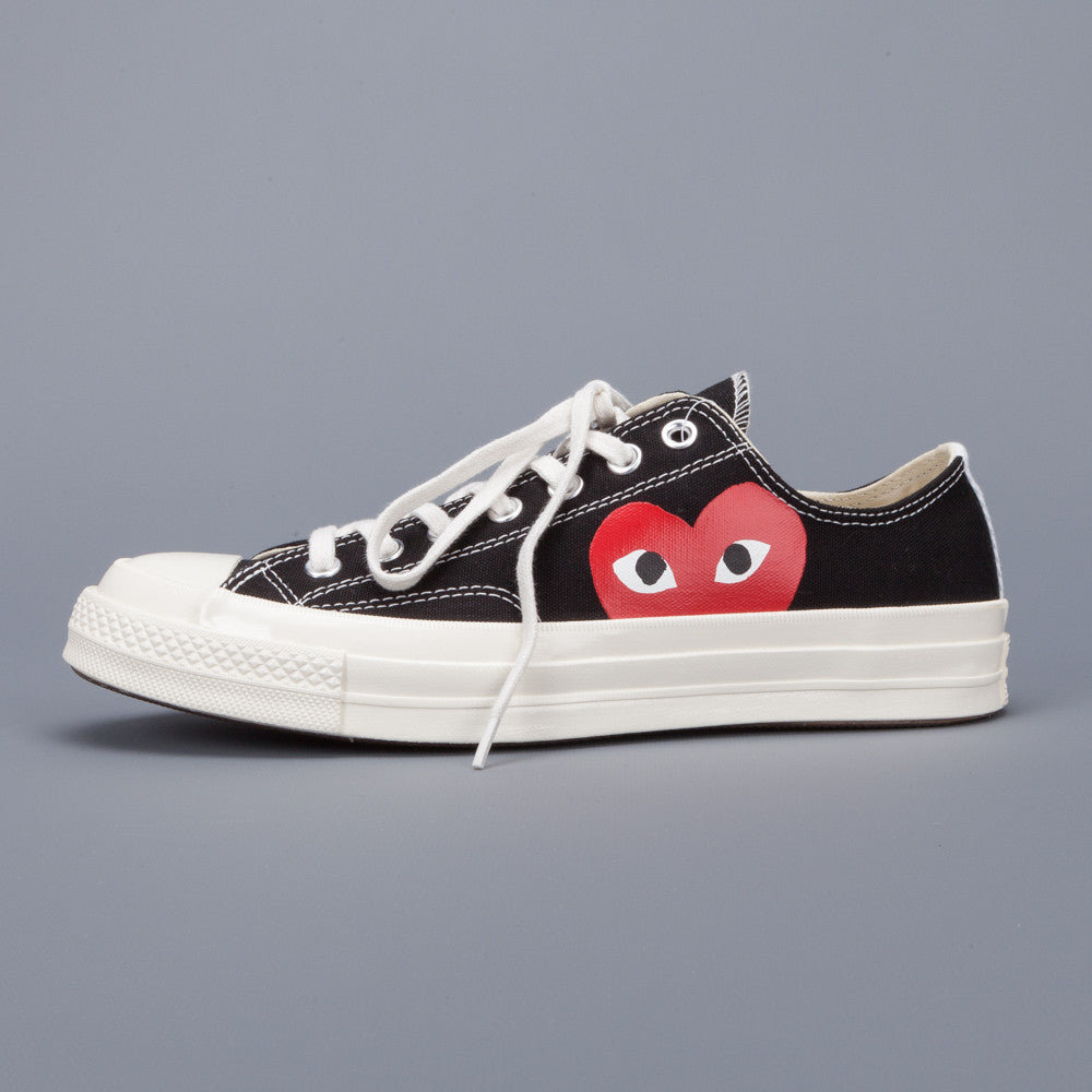 Comme des Garçons PLAY x Converse Chuck Taylor &#39;70 low top in Black