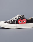 Comme des Garçons PLAY x Converse Chuck Taylor '70 low top in Black