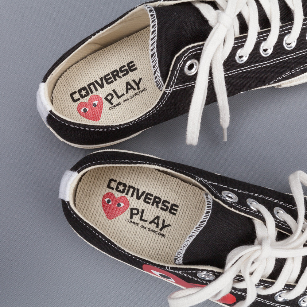 Comme des Garçons PLAY x Converse Chuck Taylor &#39;70 low top in Black