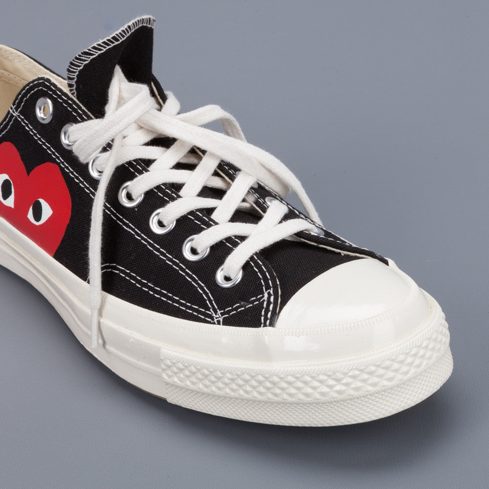 Comme des Garçons PLAY x Converse Chuck Taylor '70 low top in Black